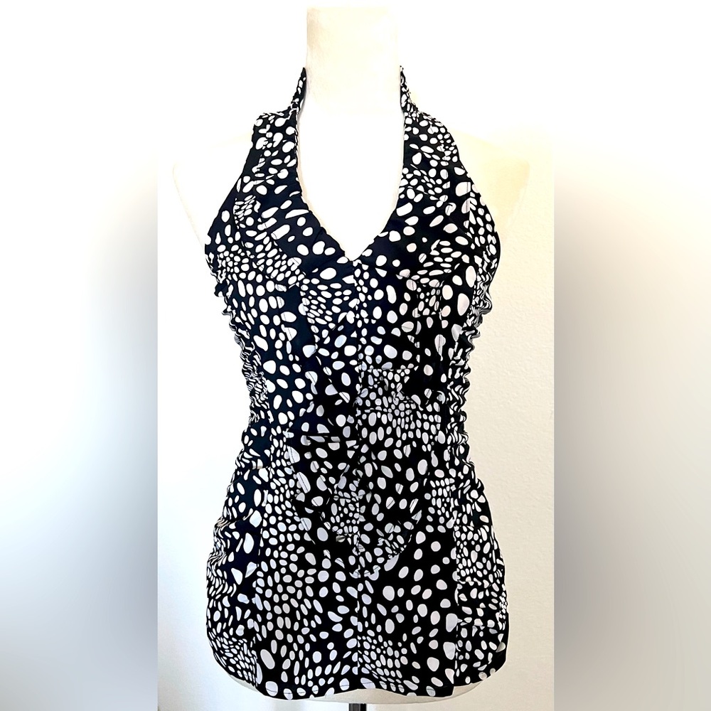 Express Ruffle Halter Top
